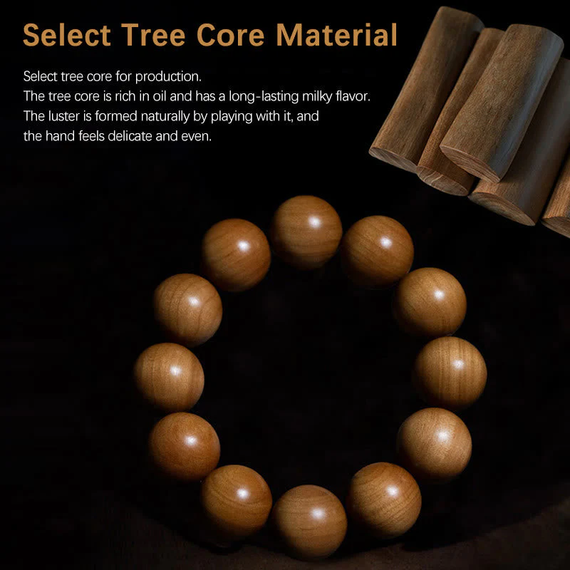 8mm Mysore Sandalwood Wood Mala Bracelet for Meditation - Image 11
