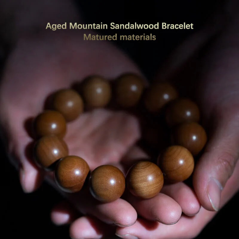 8mm Mysore Sandalwood Wood Mala Bracelet for Meditation - Image 2