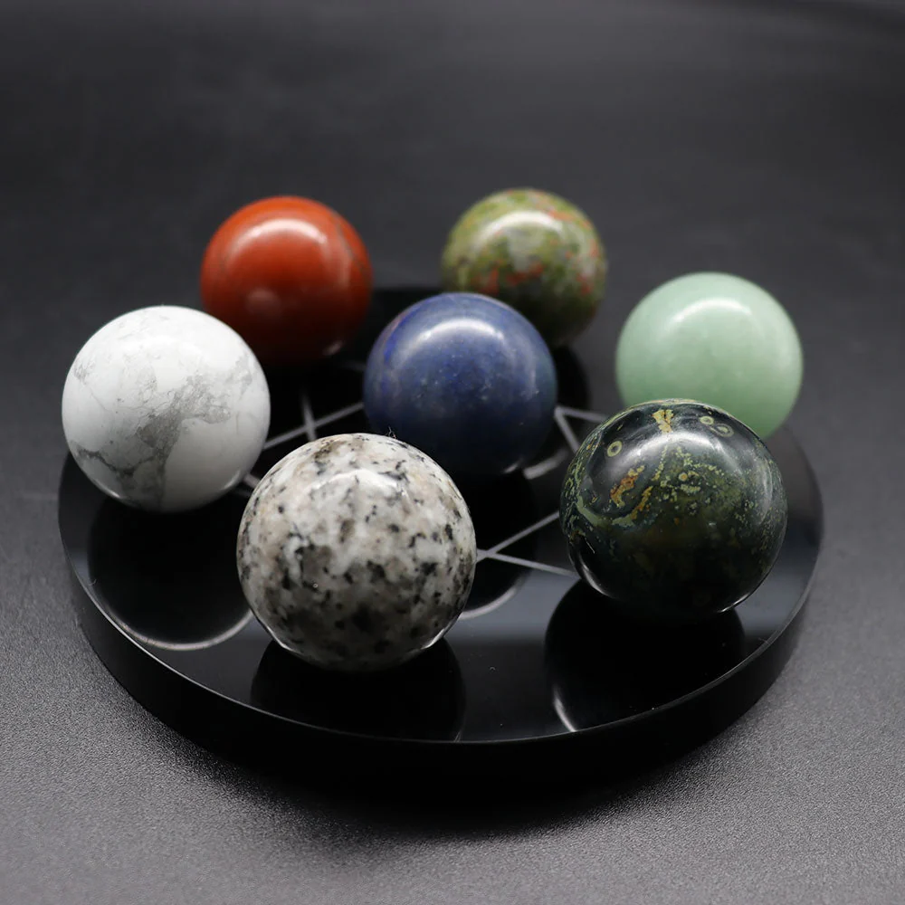1.15-1.2 Inch Natural Gemstone Round Beads for Jewelry Making - Image 2