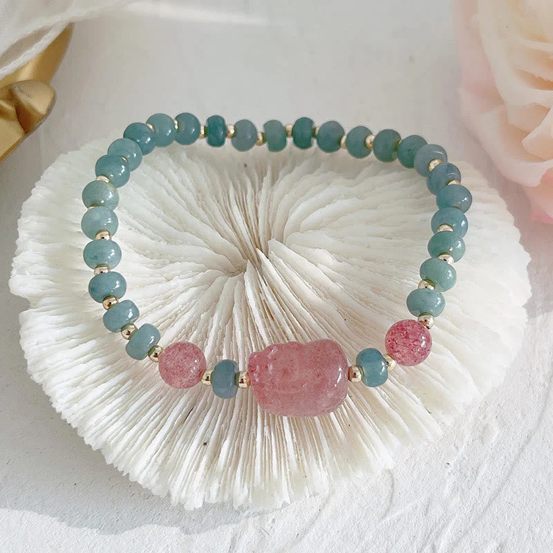 Natural Hetian Jade Prosperity Bracelet with PiXiu Charm - Image 11