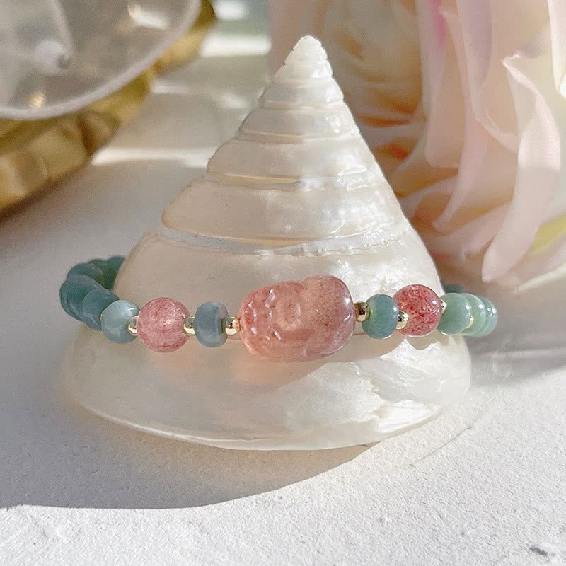Natural Hetian Jade Prosperity Bracelet with PiXiu Charm - Image 12