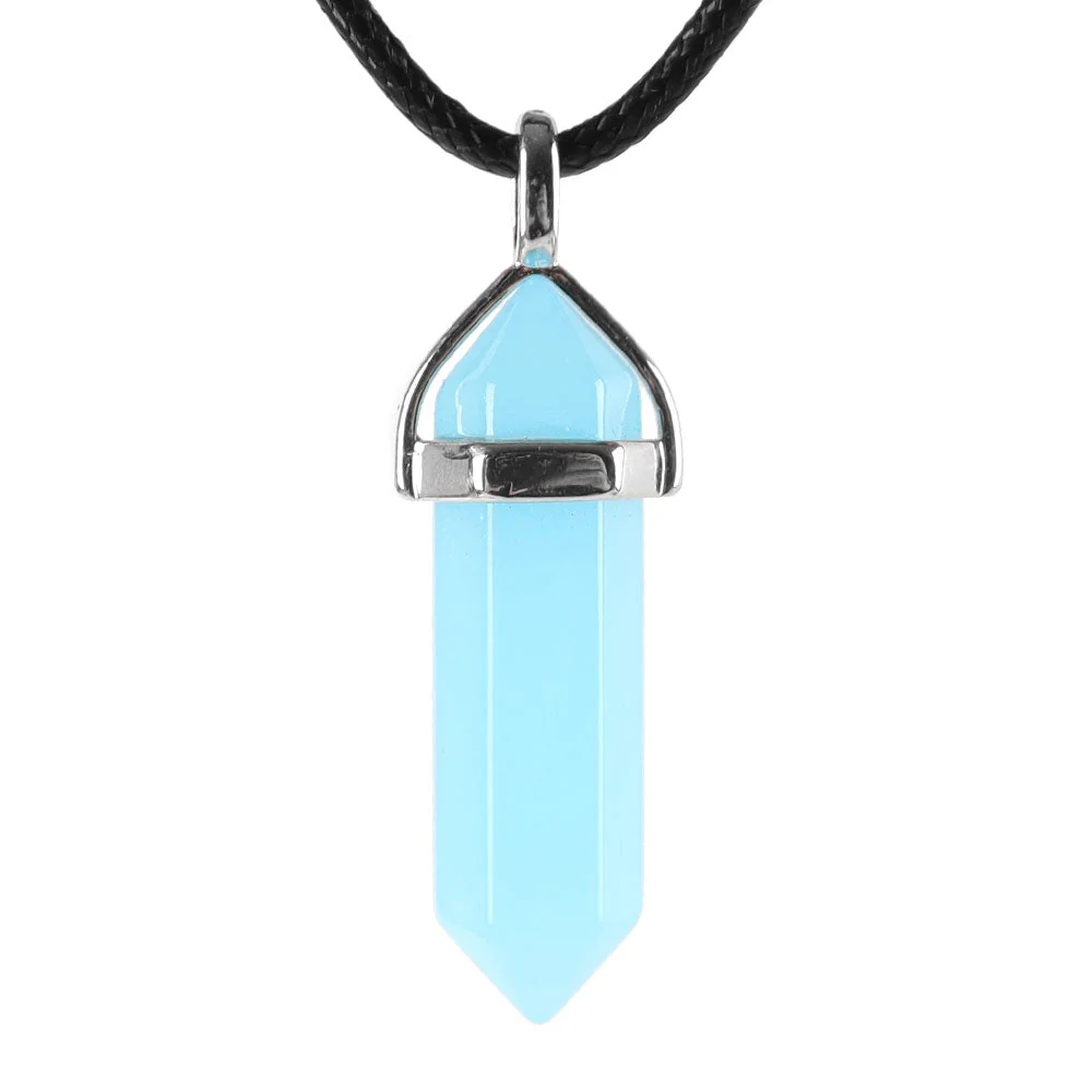 Hexagonal Chakra Pendant - Natural Gemstone Healing Crystal Necklace - Image 11
