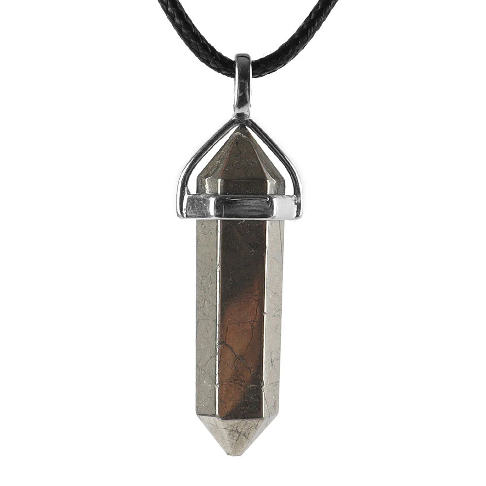 Hexagonal Chakra Pendant - Natural Gemstone Healing Crystal Necklace - Image 12