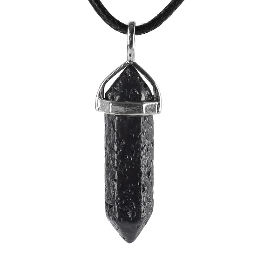 Hexagonal Chakra Pendant - Natural Gemstone Healing Crystal Necklace - Image 14
