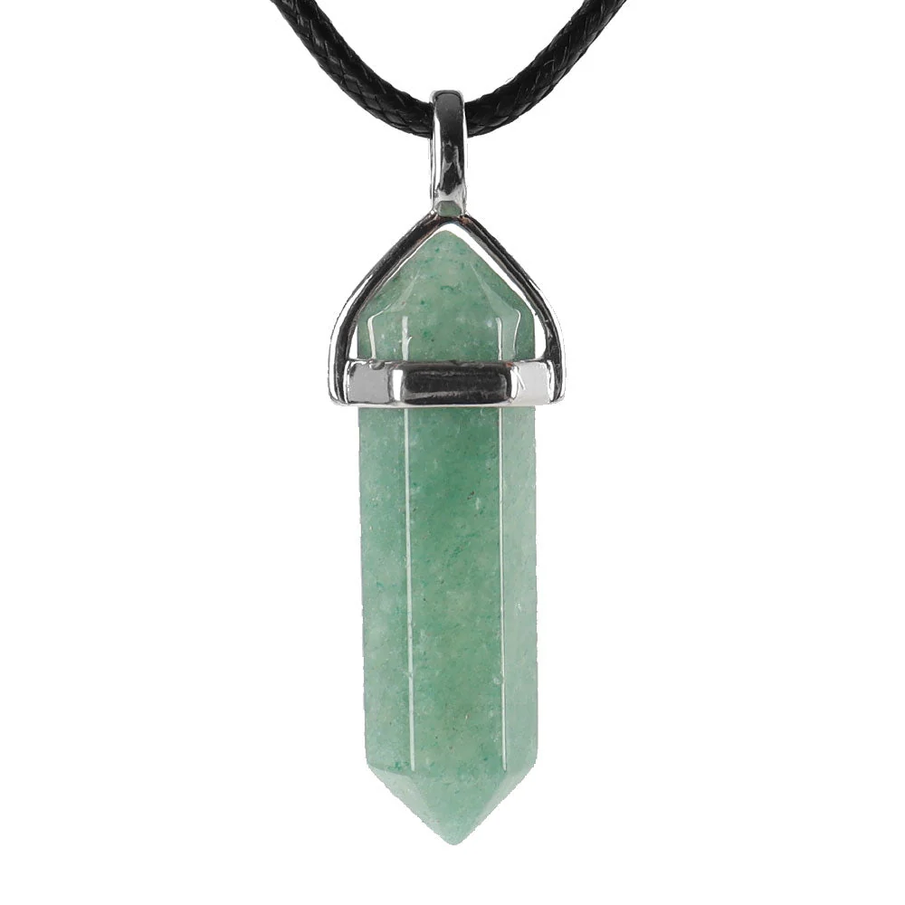 Hexagonal Chakra Pendant - Natural Gemstone Healing Crystal Necklace - Image 18