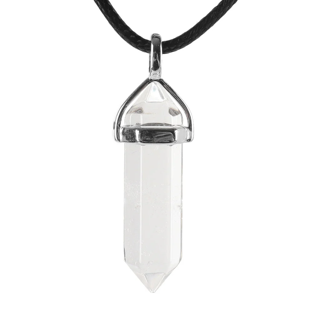 Hexagonal Chakra Pendant - Natural Gemstone Healing Crystal Necklace - Image 20
