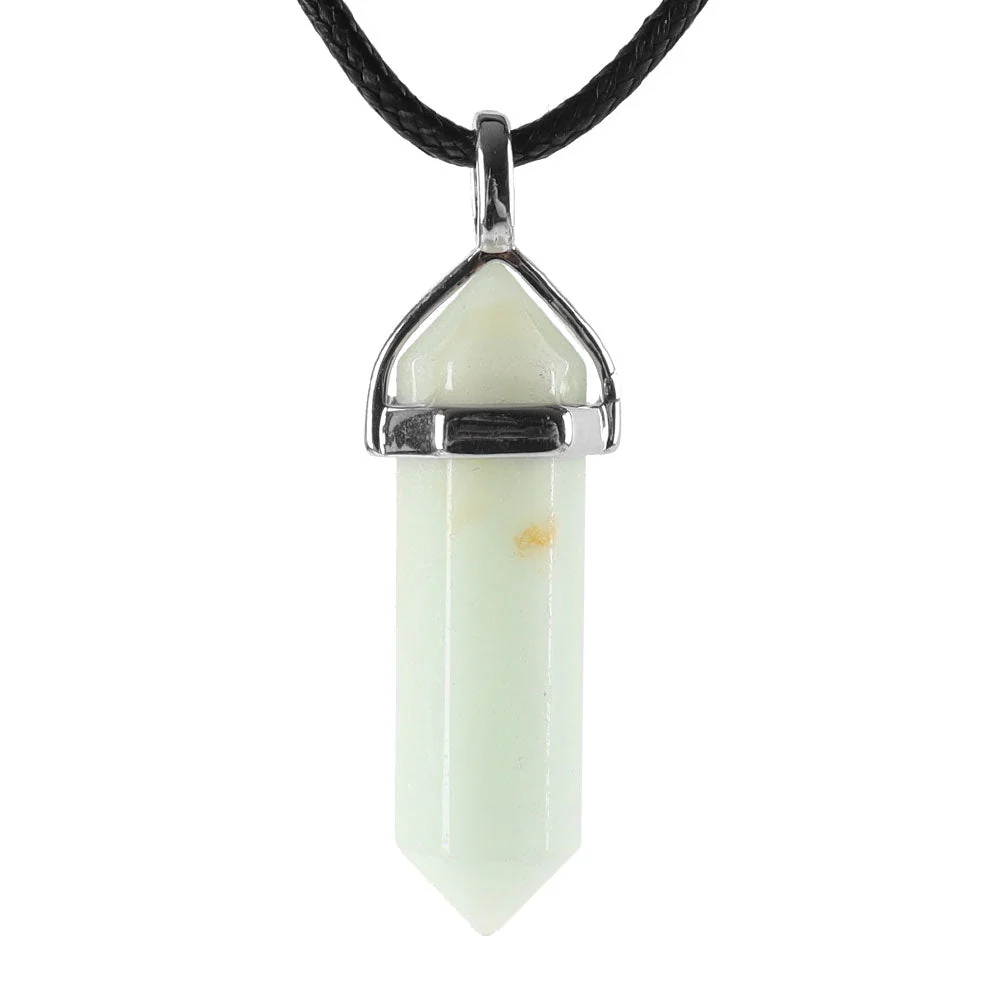 Hexagonal Chakra Pendant - Natural Gemstone Healing Crystal Necklace - Image 21