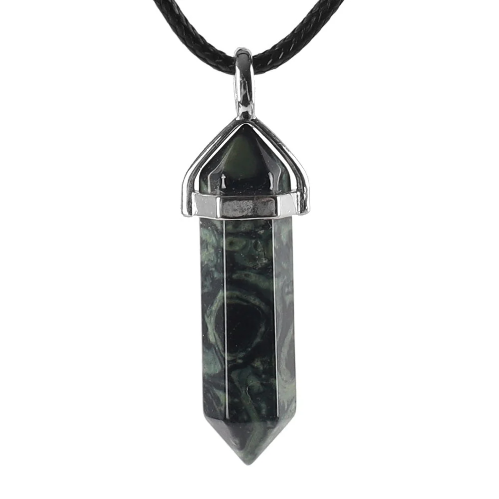 Hexagonal Chakra Pendant - Natural Gemstone Healing Crystal Necklace - Image 23