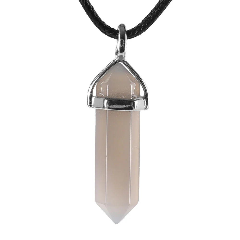 Hexagonal Chakra Pendant - Natural Gemstone Healing Crystal Necklace - Image 28