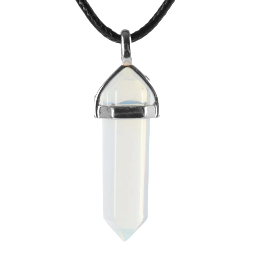 Hexagonal Chakra Pendant - Natural Gemstone Healing Crystal Necklace - Image 6