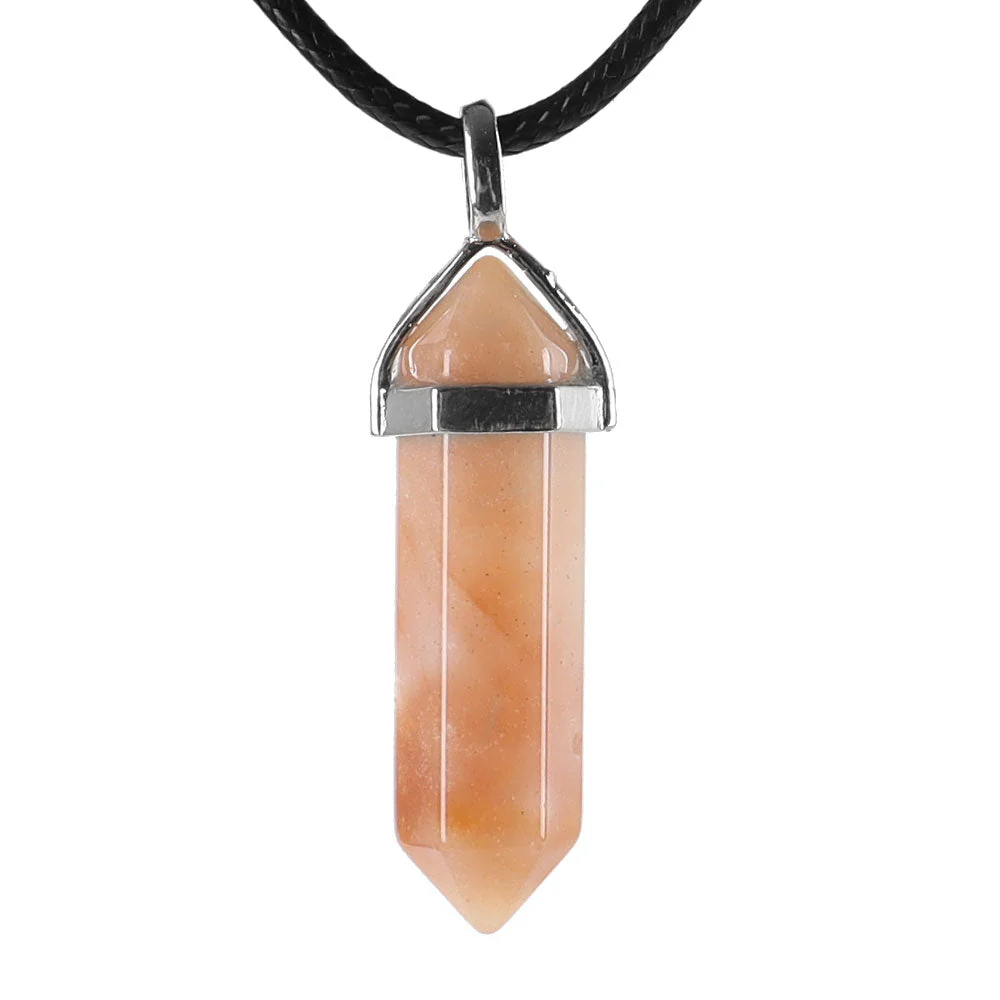 Hexagonal Chakra Pendant - Natural Gemstone Healing Crystal Necklace - Image 9