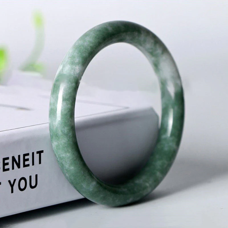 Natural Jade Luck Abundance Bangle Bracelet 58-60mm - Image 10