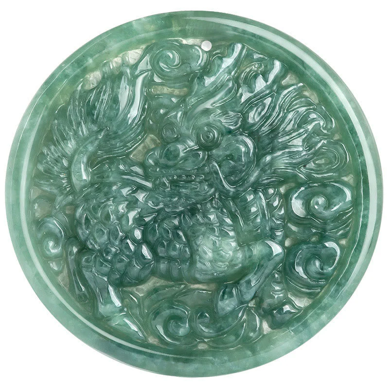 Natural Jade Kirin Abundance Necklace | Prosperity & Luck - Image 12