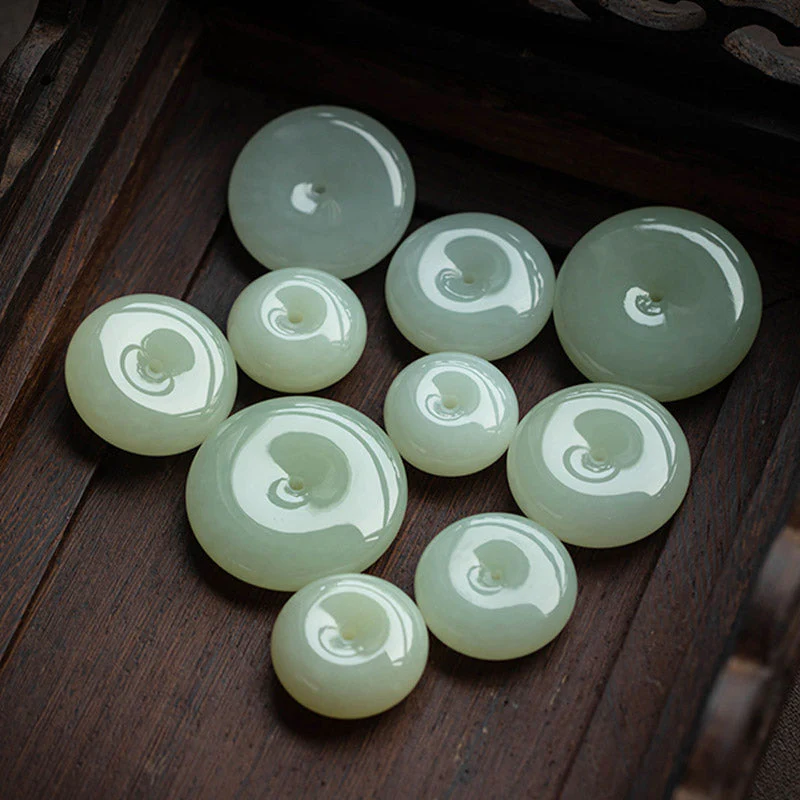 Natural Round Jade Necklace for Prosperity and Luck - Image 24