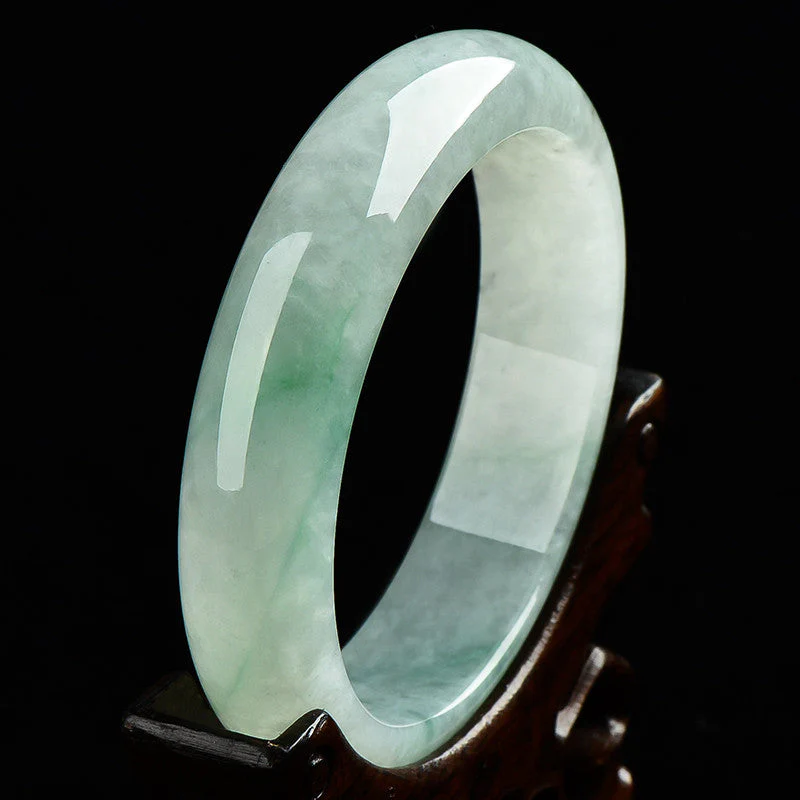 Natural Jade Prosperity Wealth Bangle Bracelet 57-58mm - Image 3