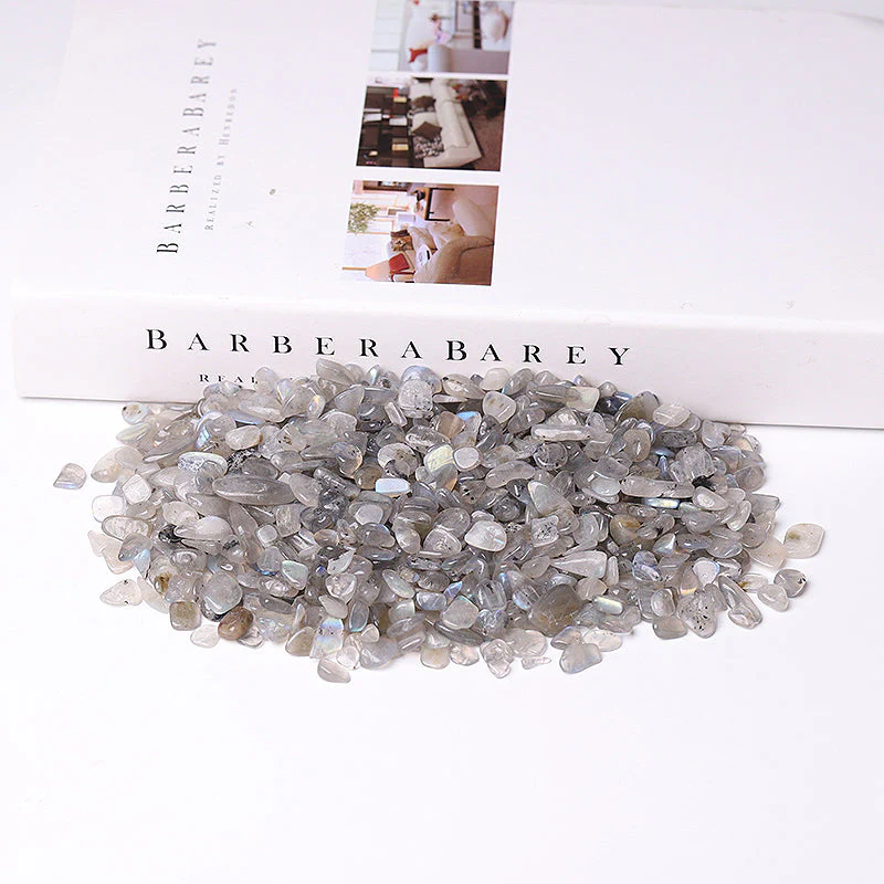 Natural Labradorite 5-9mm Chips for Decoration & Healing - Image 2