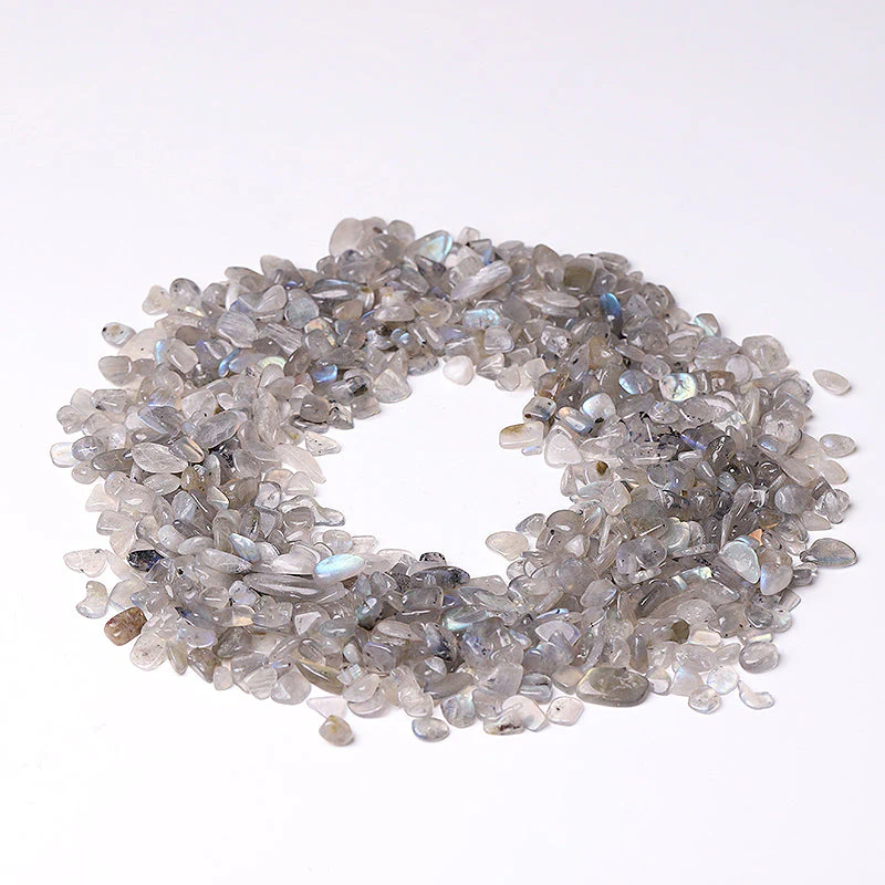 Natural Labradorite 5-9mm Chips for Decoration & Healing - Image 4