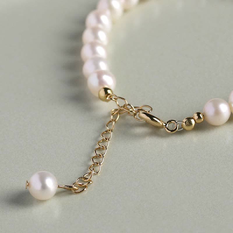Natural Pearl Hetian Jade Bracelet for Happiness & Healing - Image 5
