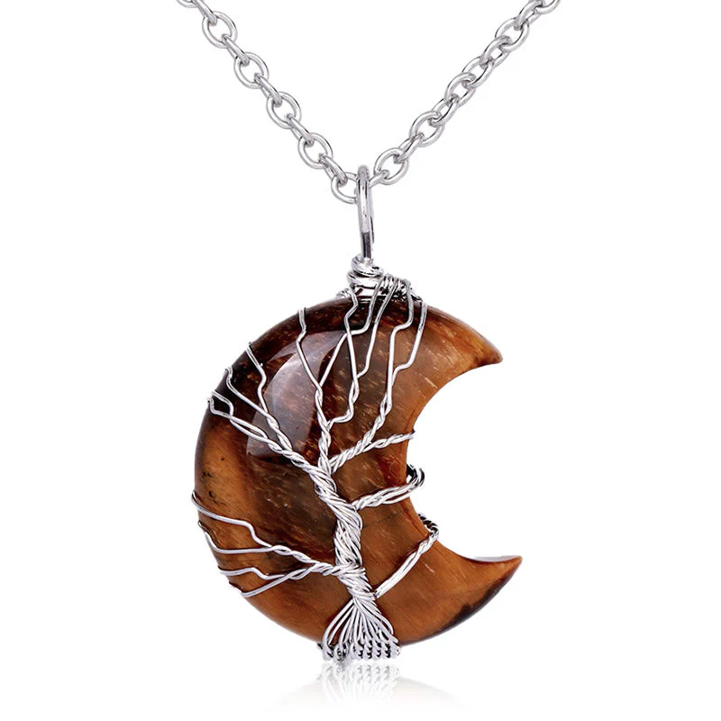 Natural Quartz Tree of Life Necklace for Healing & Balance - Image 10
