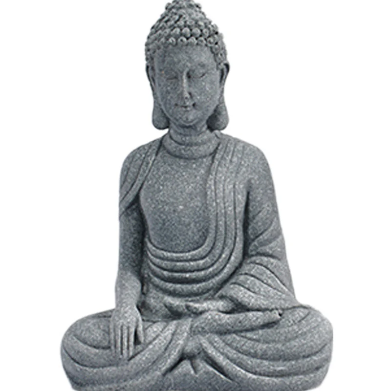 Natural Sandstone Buddha Statue | Meditation Compassion Decor - Image 15