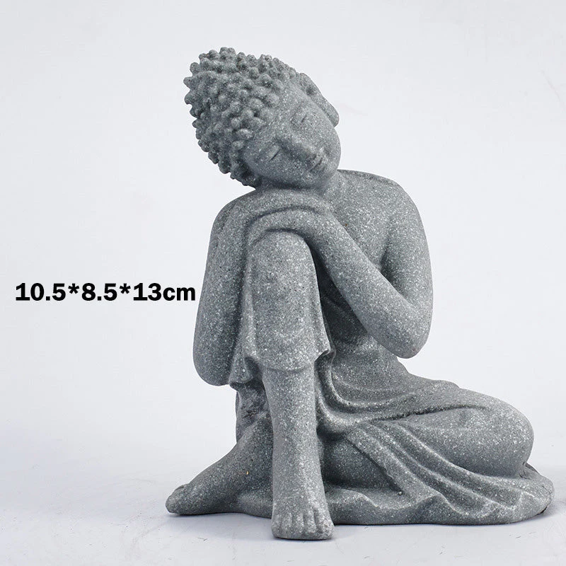 Natural Sandstone Buddha Statue | Meditation Compassion Decor - Image 18