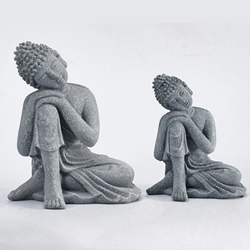 Natural Sandstone Buddha Statue | Meditation Compassion Decor - Image 19