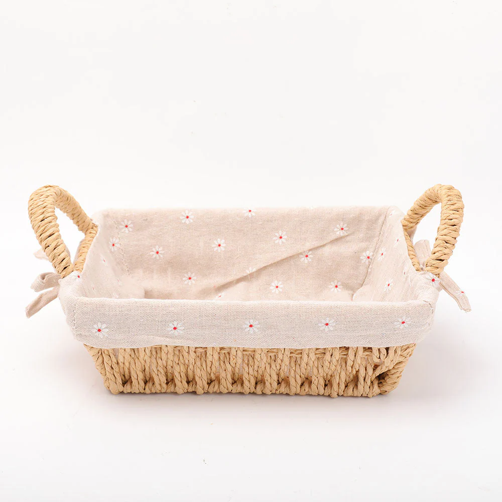 Natural Straw Basket with Linen Lining for Spiritual Home Accents - Image 5