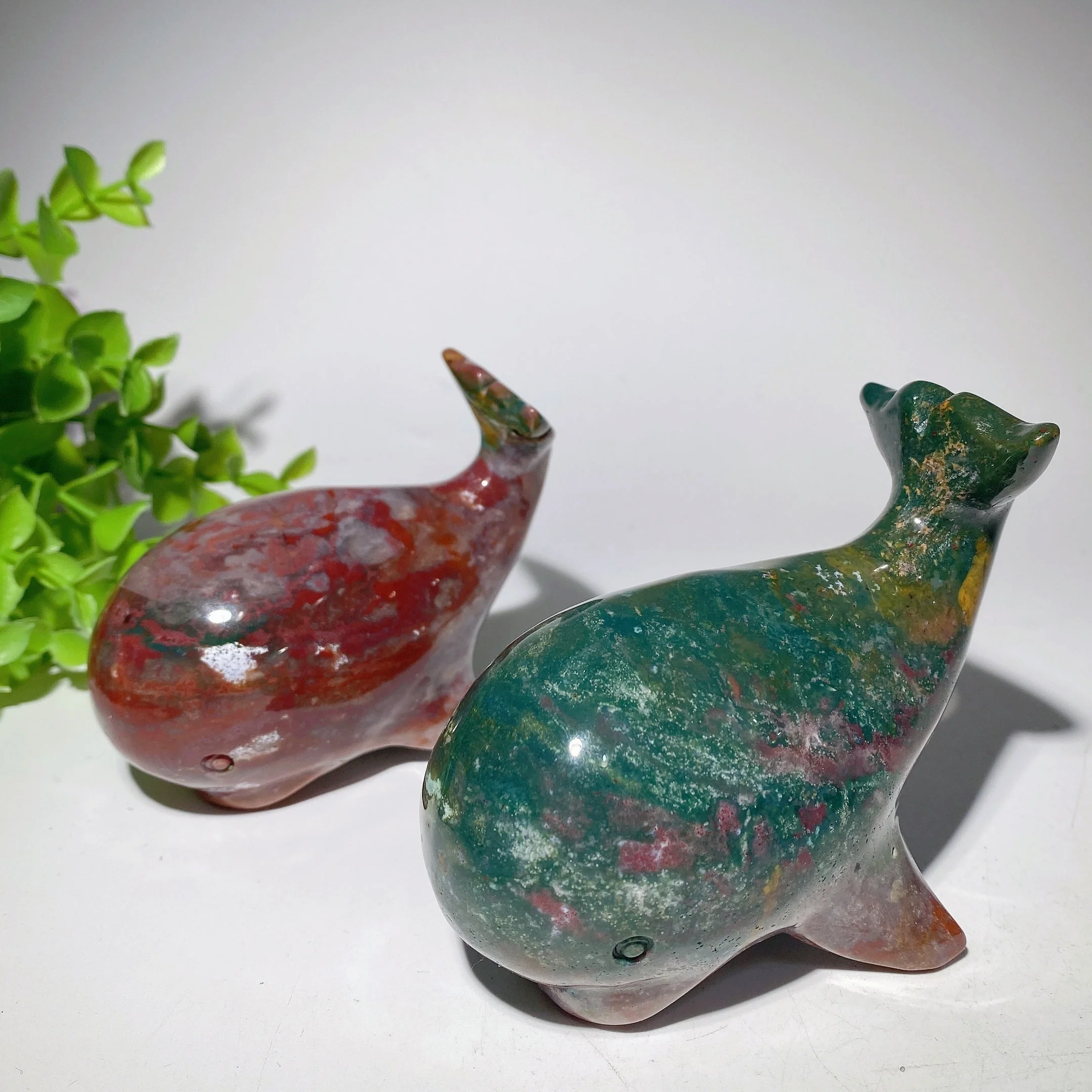 Ocean Jasper Whale Crystal Carving 4.0-4.3 inch Healing Sculptures - Image 3