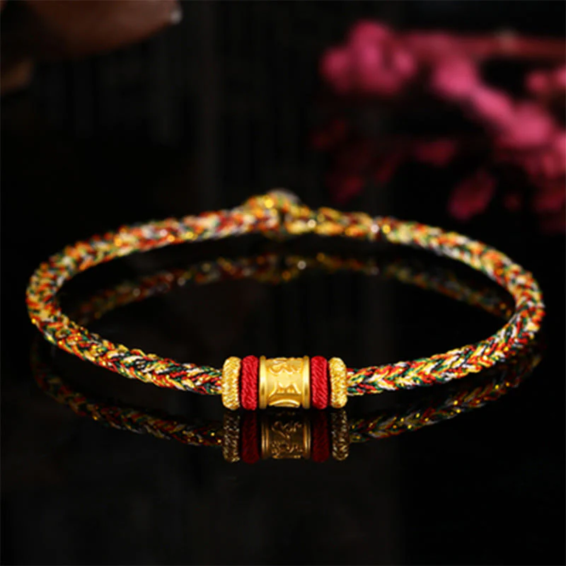 Om Mani Padme Hum Bracelet | 999 Gold & Silver Protection Rope - Image 10