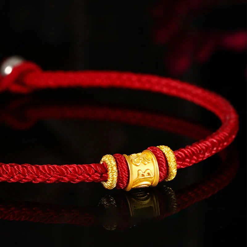 Om Mani Padme Hum Bracelet | 999 Gold & Silver Protection Rope - Image 6