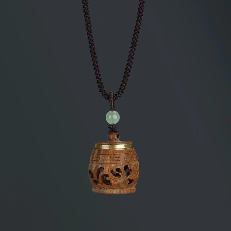 Om Mani Padme Hum Green Sandalwood Necklace for Soothing Peace - Image 17