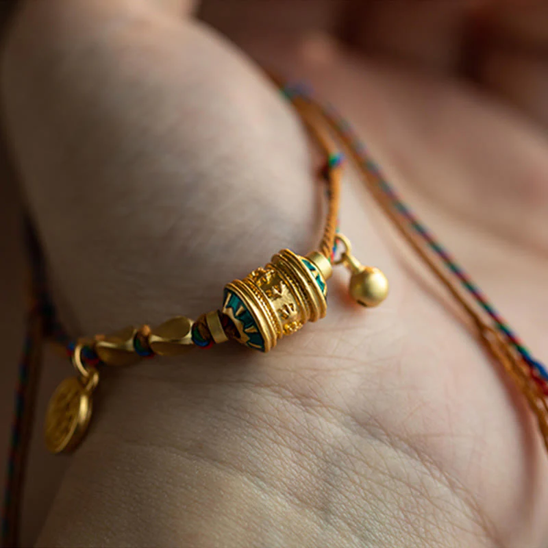 Om Mani Padme Hum Red String Bracelet for Protection & Strength - Image 5