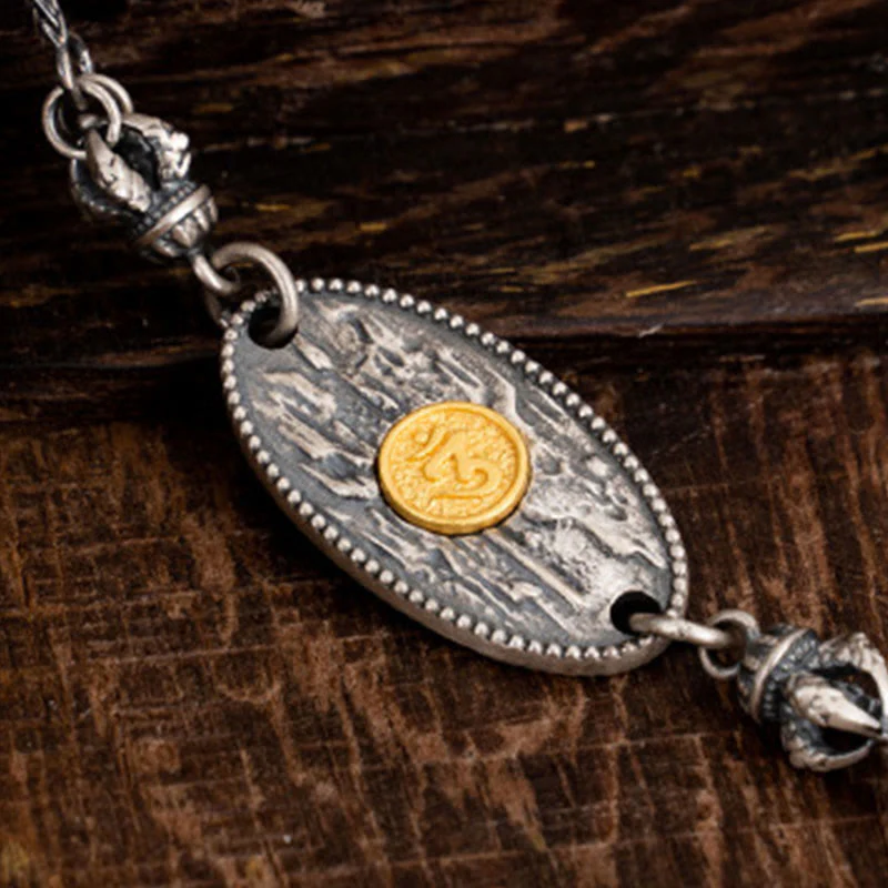 925 Sterling Silver Om Mani Padme Hum Necklace | Protection Chain - Image 5
