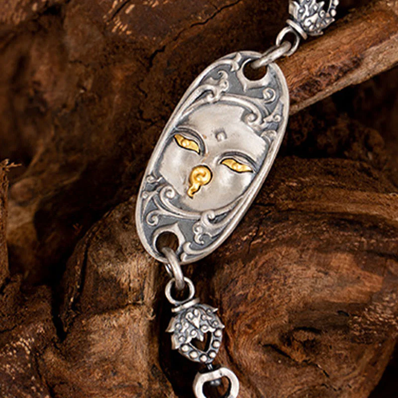 925 Sterling Silver Om Mani Padme Hum Necklace | Protection Chain - Image 6