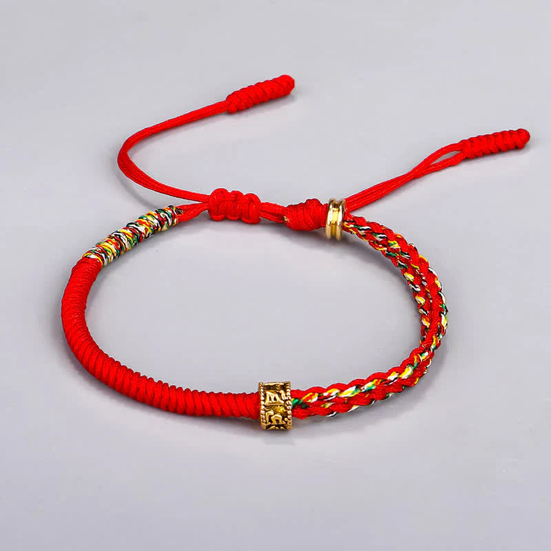 Om Mani Padme Hum Protection String Bracelet Unisex - Image 3