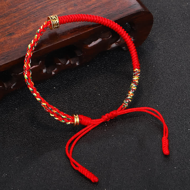 Om Mani Padme Hum Protection String Bracelet Unisex - Image 4