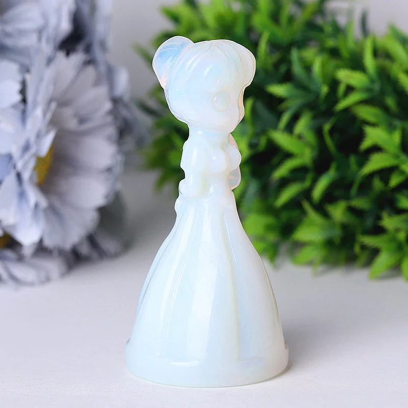 4-Inch Opalite Princess Crystal Figurine for Decoration - Image 4