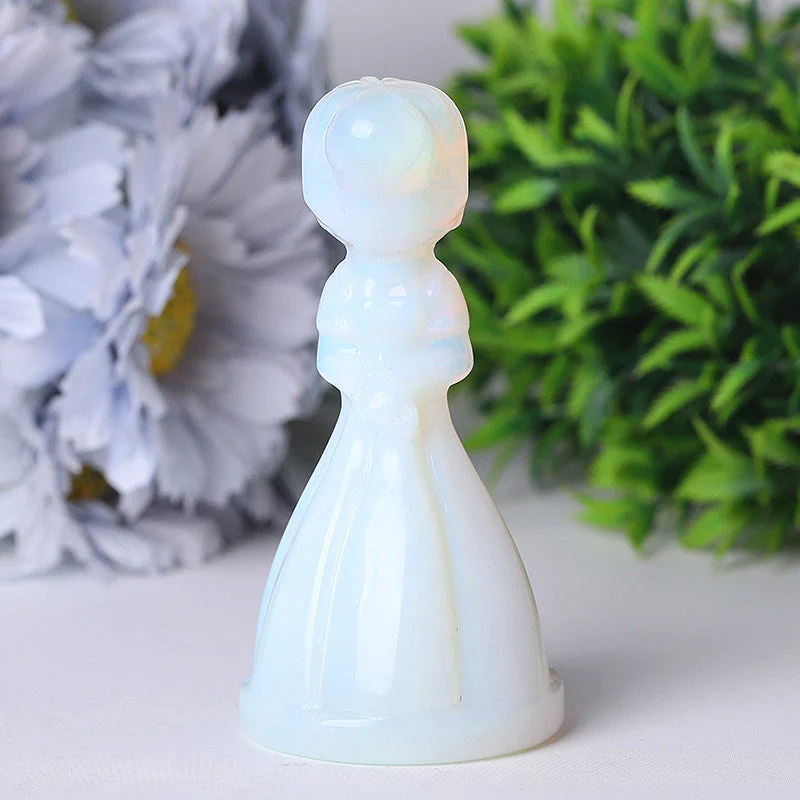 4-Inch Opalite Princess Crystal Figurine for Decoration - Image 5