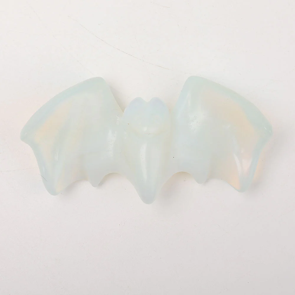 Opalite Crystal Bat Carving 3.6 Inch Healing Figurine - Image 2