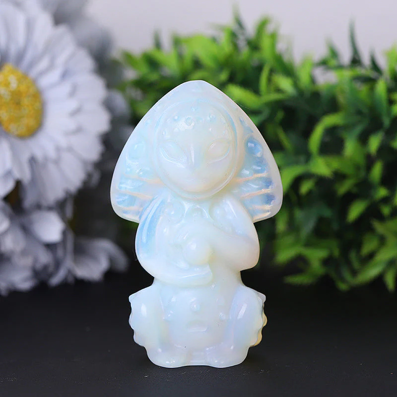 3.3 Inch Opalite Crystal Figurine Carving for Healing Energy - Image 2