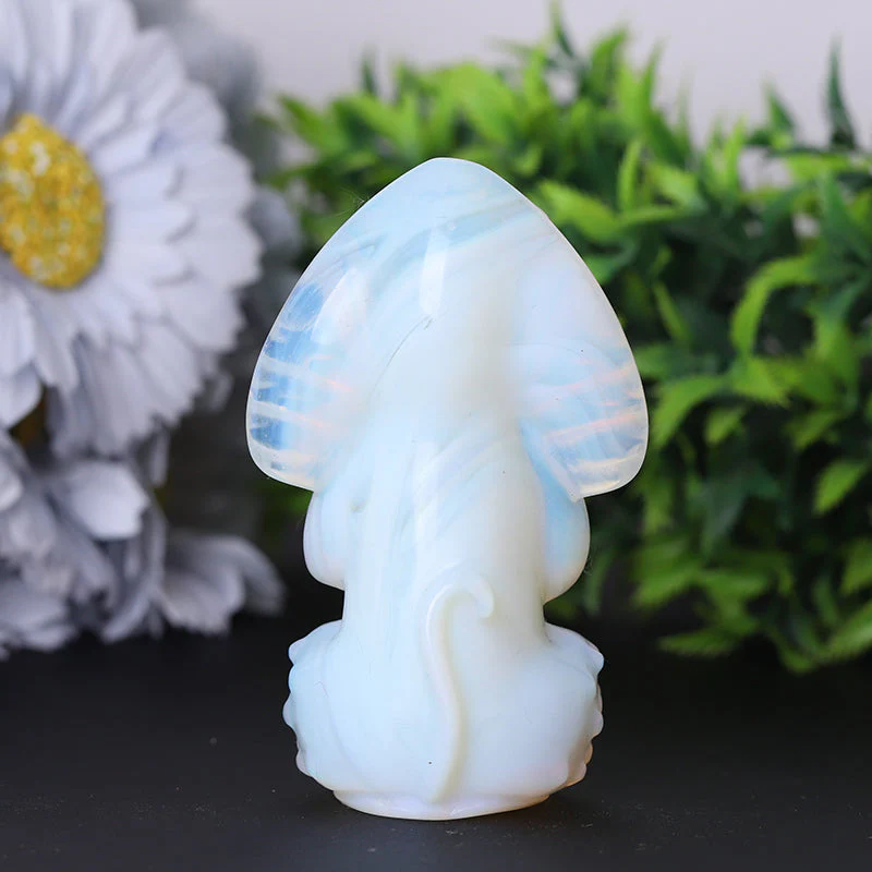 3.3 Inch Opalite Crystal Figurine Carving for Healing Energy - Image 5