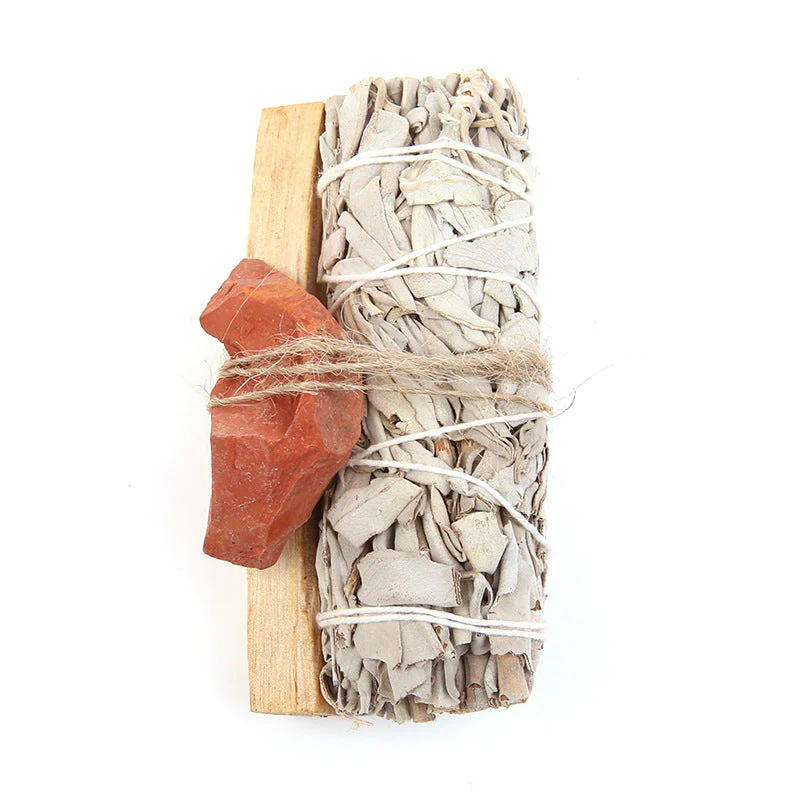 Natural Palo Santo and Crystal Smudge Set for Spiritual Cleansing - Image 5