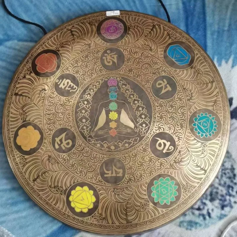 Bronze Antique Nepalese Gong Instrument for Meditation - Image 3