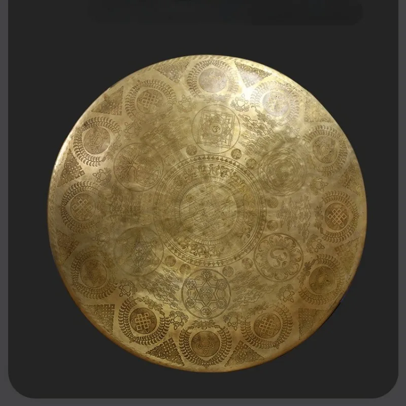 Bronze Antique Nepalese Gong Instrument for Meditation - Image 4