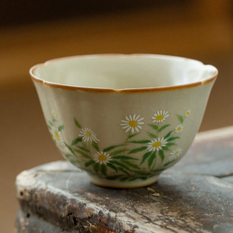 Peach Blossom Ceramic Tea Cup 50ml | Healing Sounds - Image 4