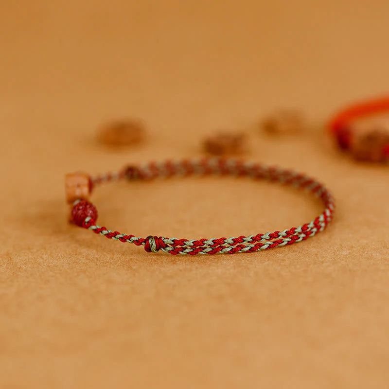 Peach Wood Cinnabar Bracelet Anklet for Wealth and Protection - Image 10