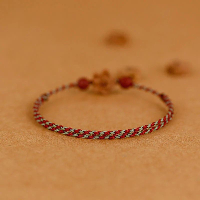 Peach Wood Cinnabar Bracelet Anklet for Wealth and Protection - Image 11
