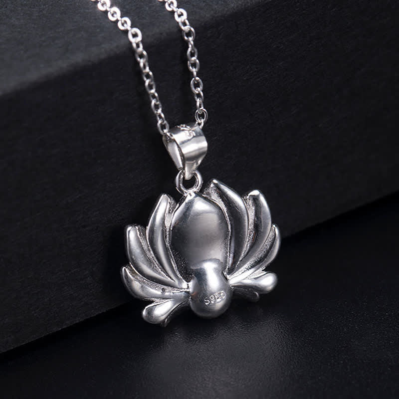 6mm Pearl Lotus Pendant Necklace – Wealth & Enlightenment - Image 9