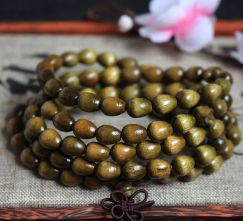108 Beads Phoebe Zhennan Wood Protection Mala Bracelet - Image 2