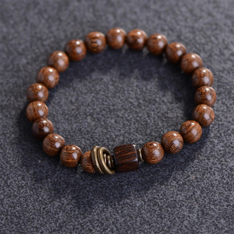 8mm Phoebe Zhennan Wood Spiritual Bracelet for Protection